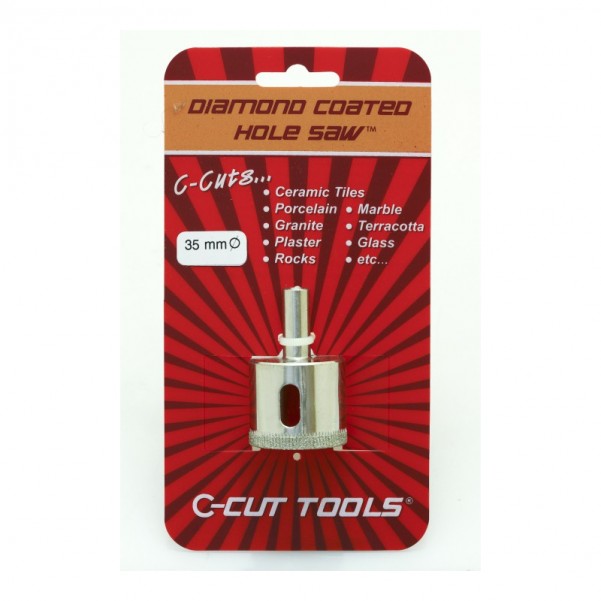 C-CUT TOOLS DCHS35S - 35mm Diamond Coated Hole Saw